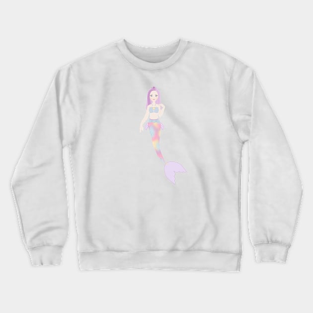 Mermaid 33 Crewneck Sweatshirt by littlemoondance